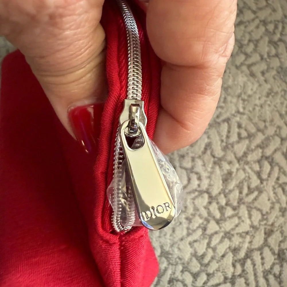 Dior Beauty Red Canvas Pouch